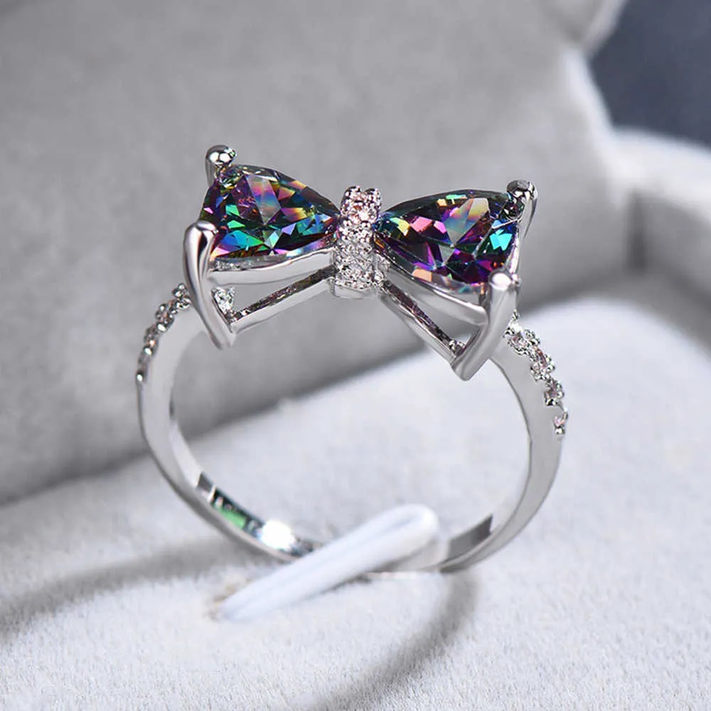 Colored clearance cz rings