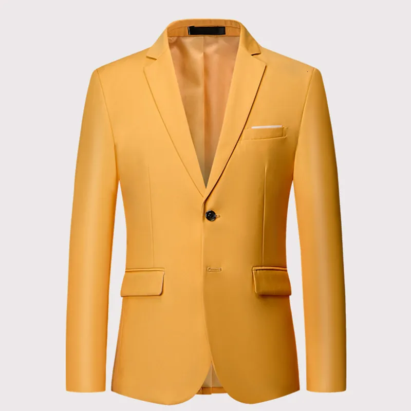 Dark yellow blazer mens hotsell
