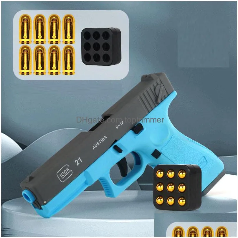 g17 m1911 pistol soft bullet toy gun manual shell ejection blaster launcher child adults model boys birthday gifts outdoor games