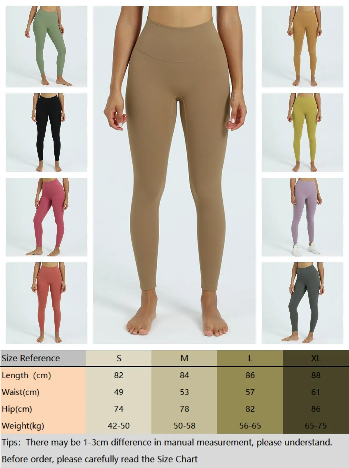 LL Leggings da Yoga a Vita Alta 25 - Leggings da Allenamento per Donna Pantaloni da Yoga Morbidi e Burrosi182Y