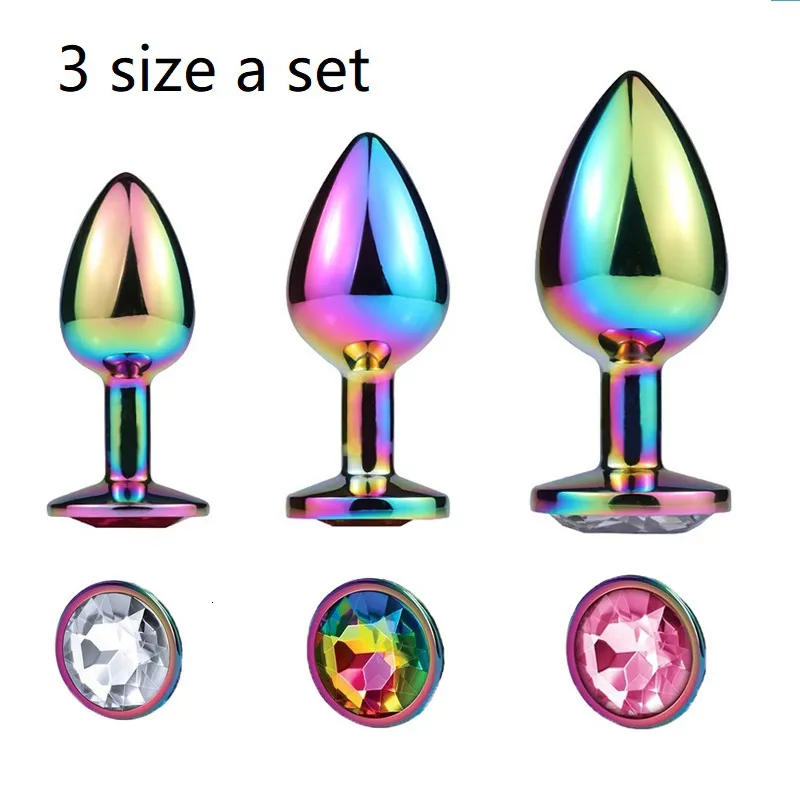 Set di perle anali e butt plug con cuore in cristallo_voghion.com