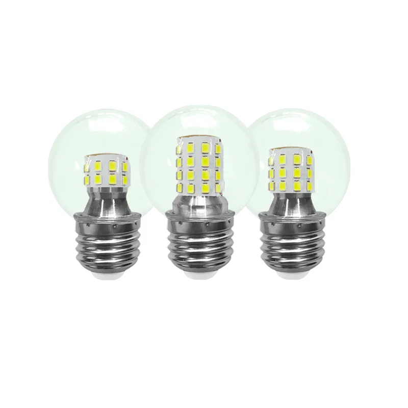 7 W G45 LED-Leuchtmittel, Tageslicht, 60 Watt-Äquivalent, E26, E27-Schraubsockel, kleine Glühbirne, Kaltweiß 6500 K, Heimbeleuchtung, dekorative Deckenventilatorleuchten, nicht dimmbar, crestech168