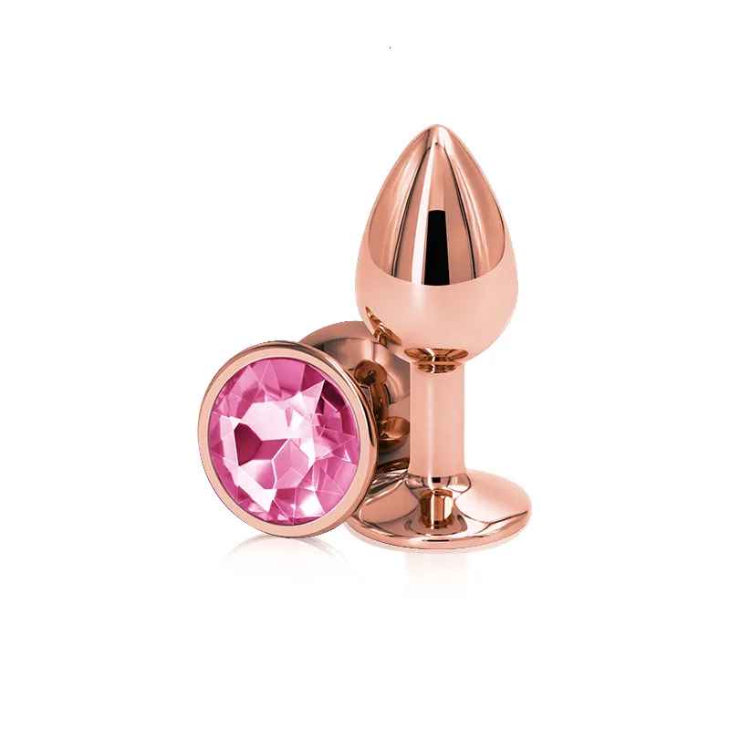 Set di perle anali e butt plug con cuore in cristallo_voghion.com