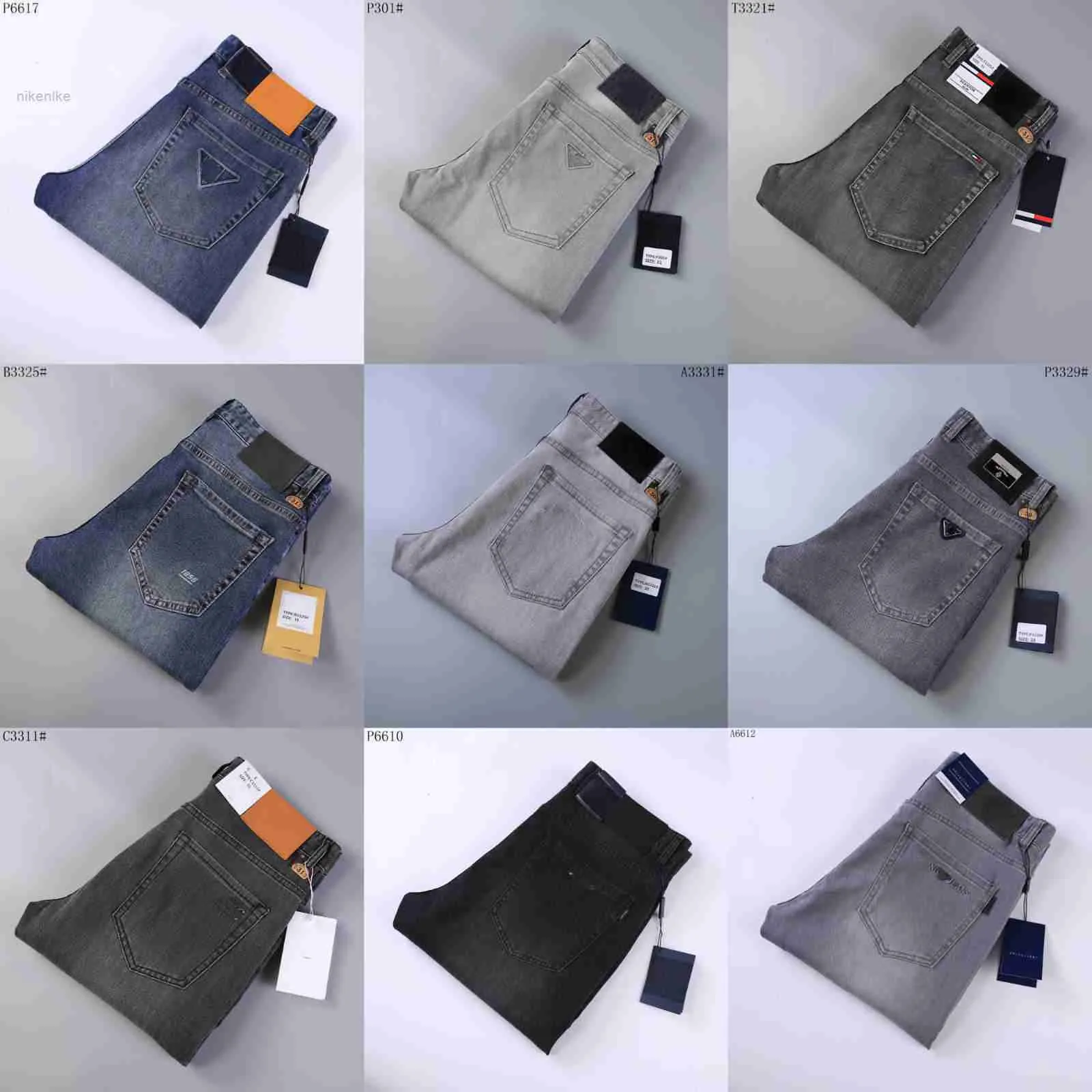 purple2024 Herren-Jeans, Freizeithose, Luxus-Designermarke, High Street, gerade Jean, blaue Jeans für Herren, gewaschen, großes Loch, Reißverschluss, Biker-Hose, schwarze Hose, 29–40