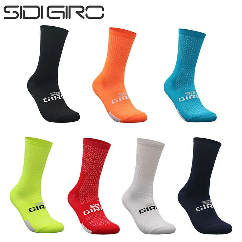 5PC Socks Hosiery Sidigiro Professional Cycling Socks Breattable Men's and Women's Sports Running Basketball Compression Socks Z0221