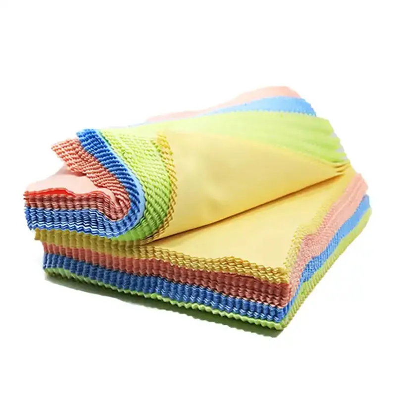 Glazen Lensdoekje Voor Zonnebrillen Microfiber Brilpoetsdoekje Zilveren Sieraden Polijsten Kleur Willekeurige Kleur Brilaccessoires 13cm * 13cm