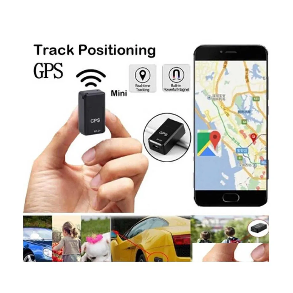 Alarm Security GF07 Mini Car GPS Tracker Magnetic Tracking Device för fordon/bil/person/hund lokaliserare anländer Drop Delivery Mobiles DHC03