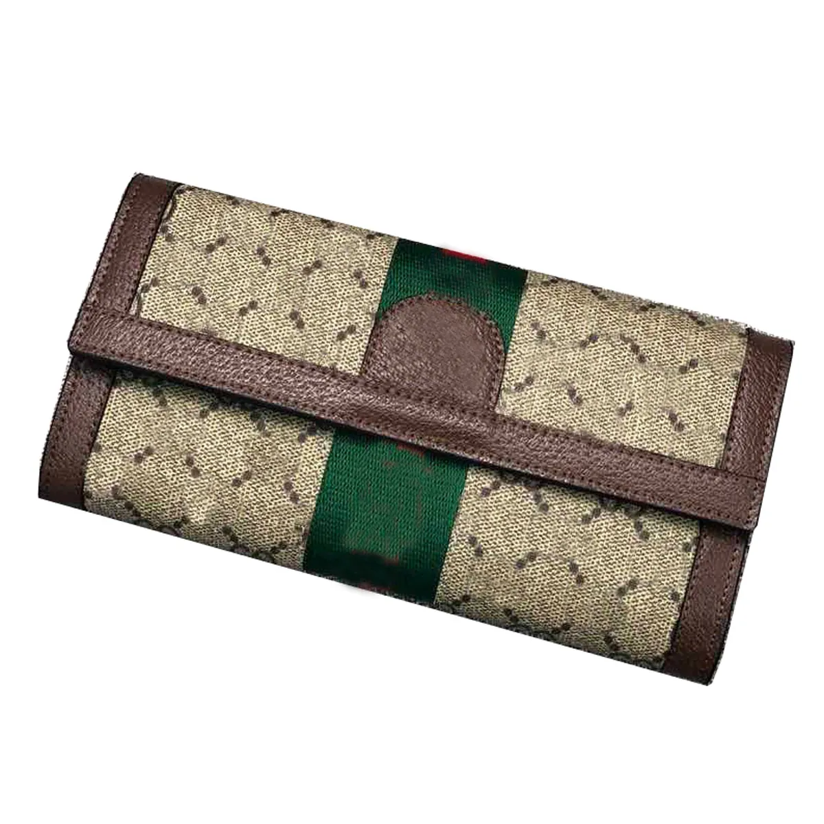 Billetera femenina diseñadora de moda marca letra impresa logotipo billetera damas cardador de moda de la tarjeta de moda bolsillo de bolsillo largo con cremallera