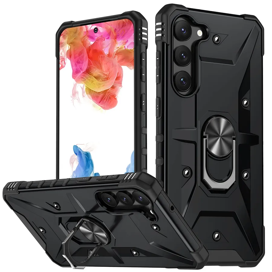 Shell Designer 2 Samsung A14 5G A34 A54 S23 Plus 22 Ultra S20 S21 FE A13 A23 M13 M23 A04S 360 회전 링 커버의 Shockproof Stand Case Defend