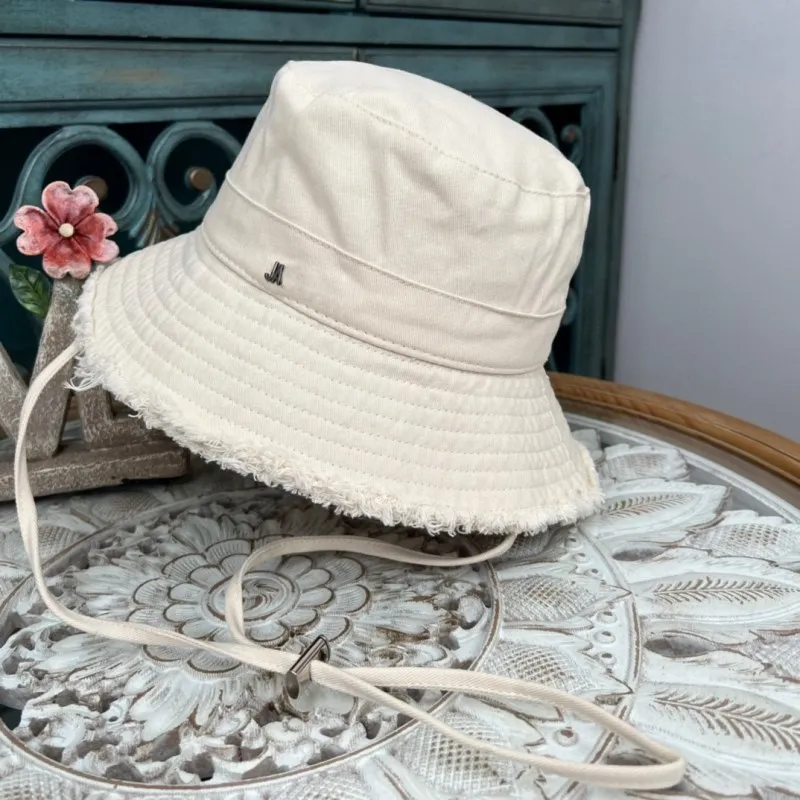 Designer Bob Straw Eimer Le Hat Cap Women Hats Bob Mode BriM für Hut Eimer breiter Designer ausgefranter Mütze Strand 10 Farben erhältlich s s