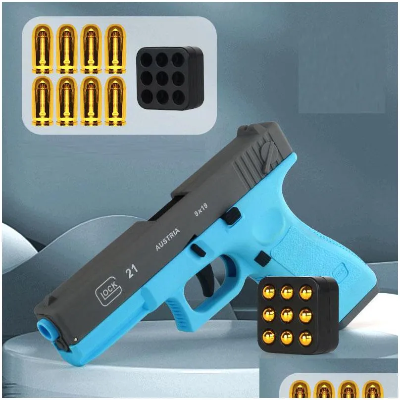 Gun Toys G17 M1911 Pistole Stofftier Manuelle Shell Ejection Blaster Launcher Kind Adts Modell Jungen Geburtstagsgeschenke Spiele im Freien Drop Del DHSLK