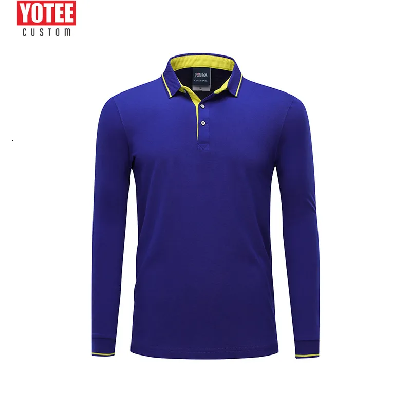 Men's Polos Custom Long Sleeve polo shirt men Add Your Own Text Picture on Your Personalized Customized Tee polo shirt 230223