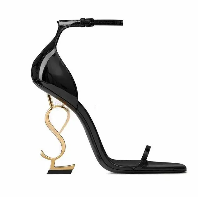 Womens dress shoes pumps leather peep toes high heel buckle strap