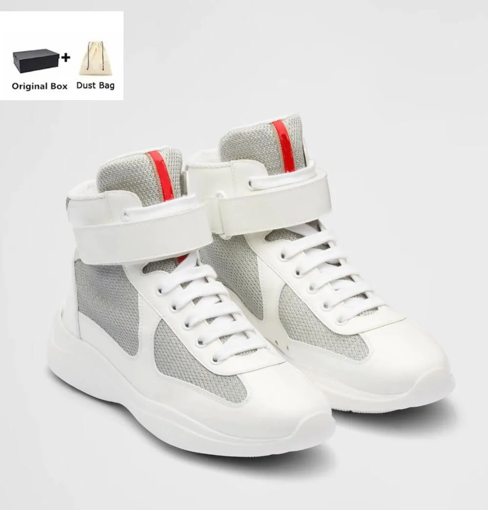 2023 Famous Brand America Cup High Top Sneakers Shoes Bike Fabric