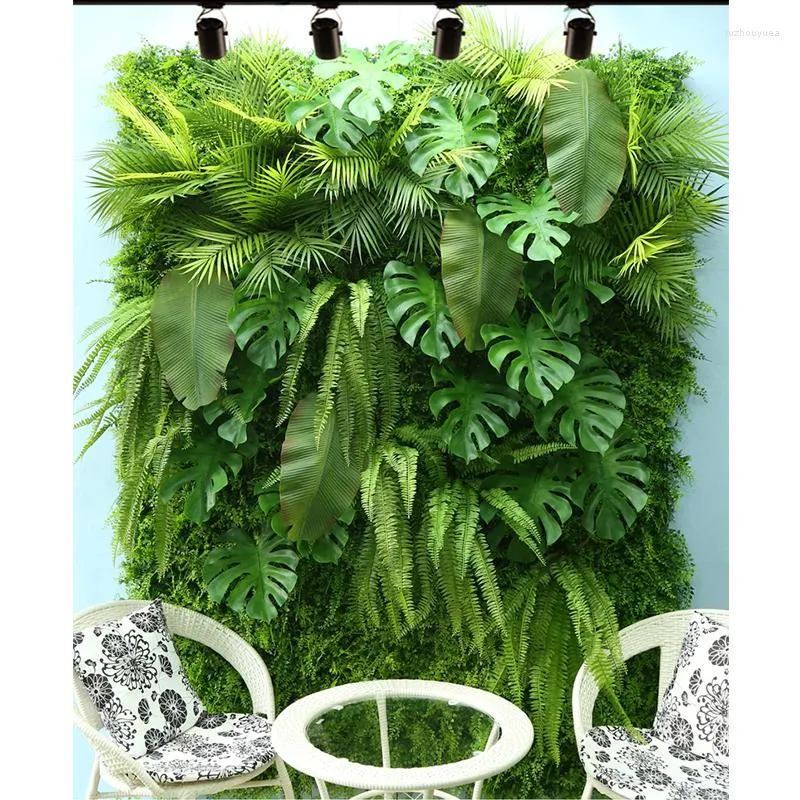 Décoration de mariage de Noël de mur de plante de pelouse artificielle de fleurs décoratives/maison de fond de magasin d'el
