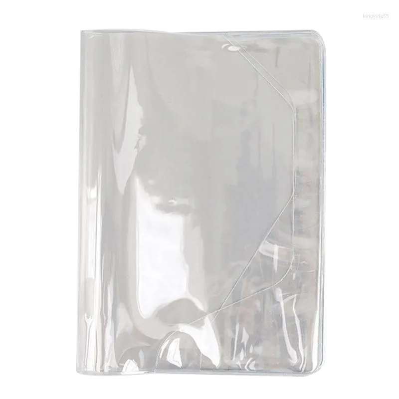 Transparent PVC Book Sleeve A6/A5 Cover Binder Notebook Waterproof Fit för de flesta planerare Scrapbook