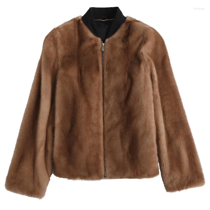Женские жилеты Fur retro первичный цвет норки короткие бархатные пальто женские женские