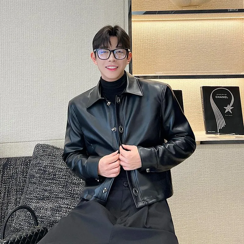 Leather jacket streetwear cheap