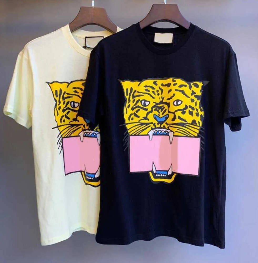 Letnia koszulka damska męskie koszulki z literami nadruk ze zwierzętami projektant z krótkim rękawem damska koszulka Casual topy odzież 2 trend sportowy moda