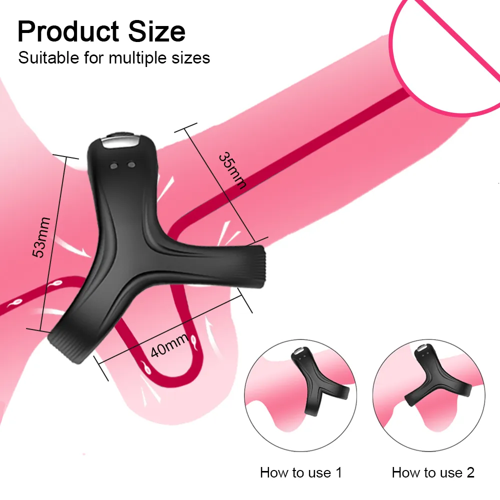 Vibrating Delay Ejaculation Ring For Men Sexual Wellness Toys_voghion.com