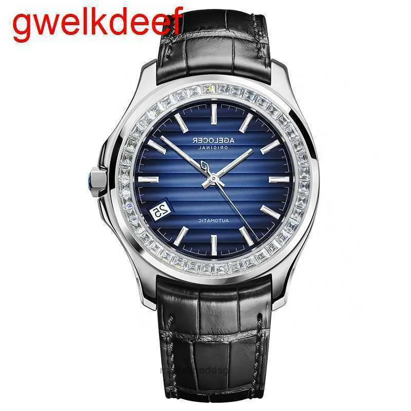 Högkvalitativ mode isad Watchesmens handled lyxig rundklipp lab gran 76U4