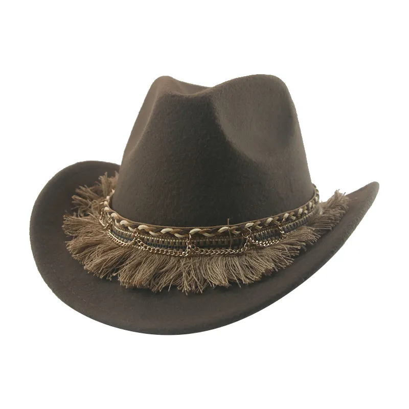 Cowboy hoed cowboy western cowgirl fedoras hoeden voor vrouwen casual vintage panama mannelijke hoed winter herfst jazz caps sombrero hombre