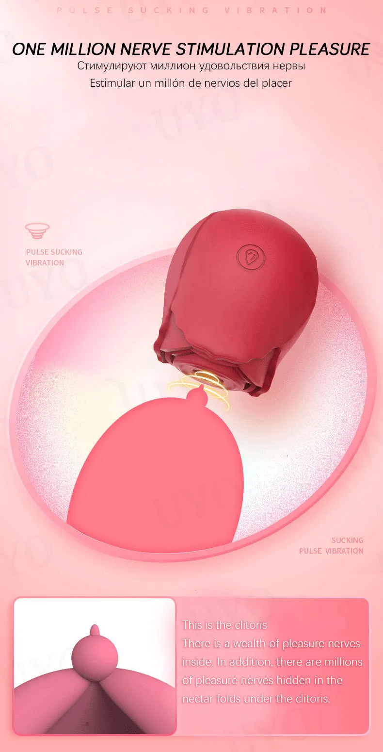 Vibratori rosa vibratore giocattolo vibratore per donne silicone clitoride succhiatore forma capezzoli sesso 10 frequenza stimolatore_voghion.com