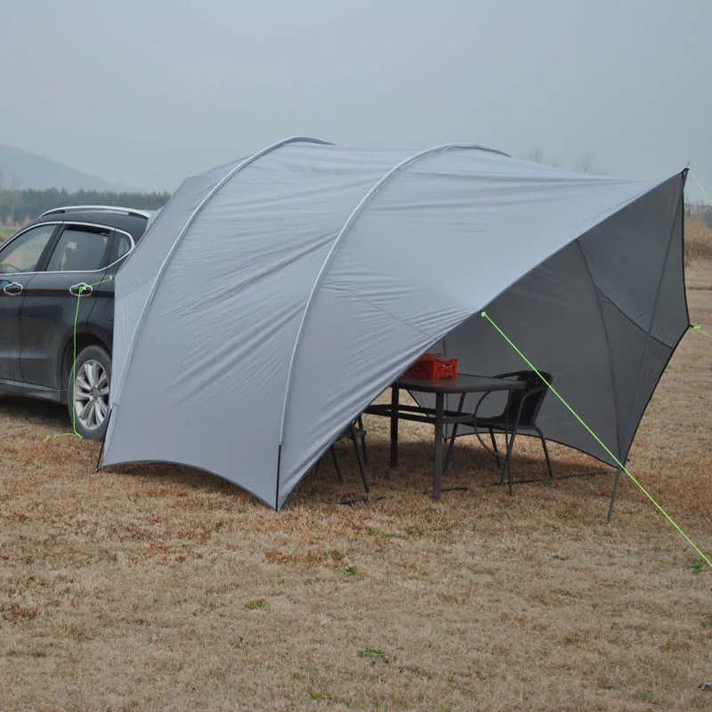 Tents and Shelters Outdoor Camping Car Tail Tent Sunshade Waterproof Shed Multifunctional Eggshell Canopy Beach 210D Oxford Silver Coated Tourist J230223