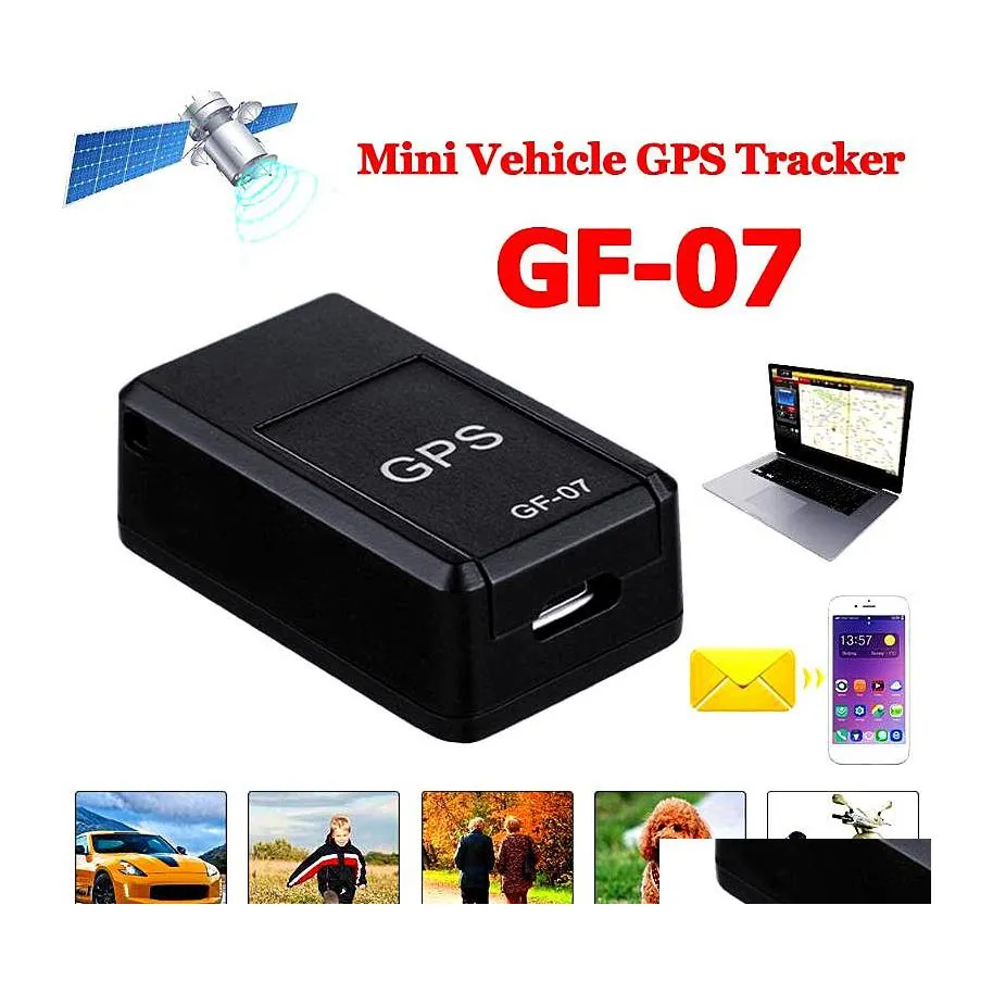 Allarme Sicurezza Gf07 Gsm Gprs Mini Car Magnetic Gps Antilost Registrazione Dispositivo di localizzazione in tempo reale Localizzatore Tracker Supporto Tf Card Dro Dheod