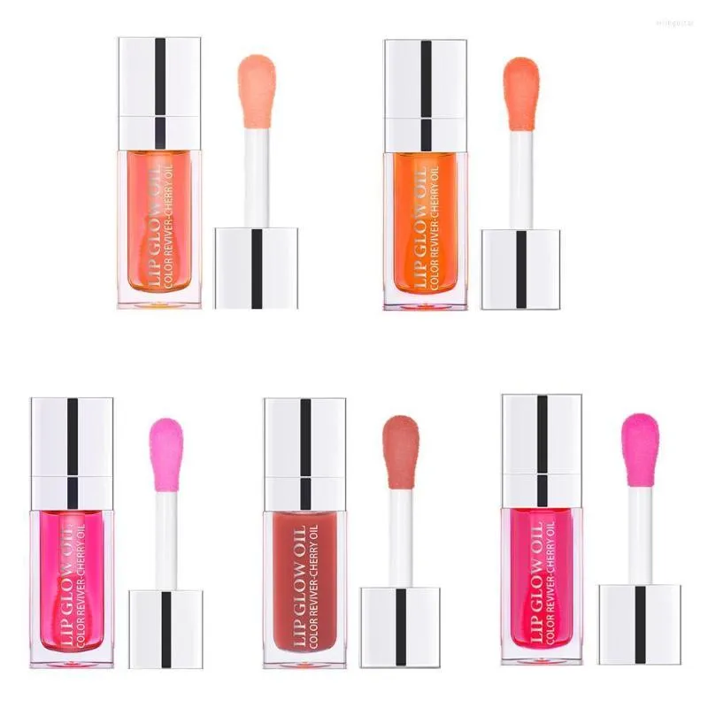 Lip Gloss Ibcccndc Jelly Oil Moisturizing Hydrating Plumping Sexy Glow Tinted Non-sticky Clear