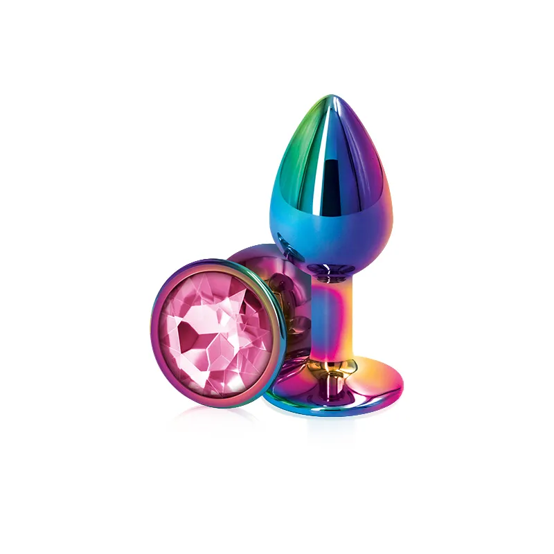 Set di perle anali e butt plug con cuore in cristallo_voghion.com