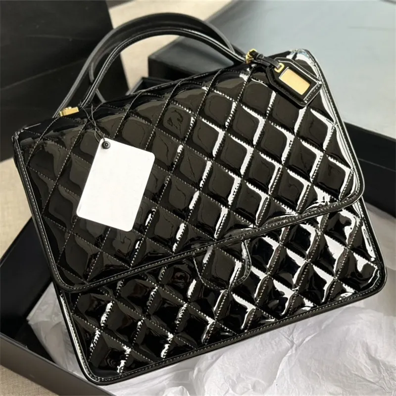 9A Bolsos de diseñador superior Bolso Mochila AS3662 Cuero de charol Caviar Cuero de vaca Moda Clásico Celosía cuadrada Bolso de cuero genuino para mujer Bolsos de marca hechos a medida de lujo