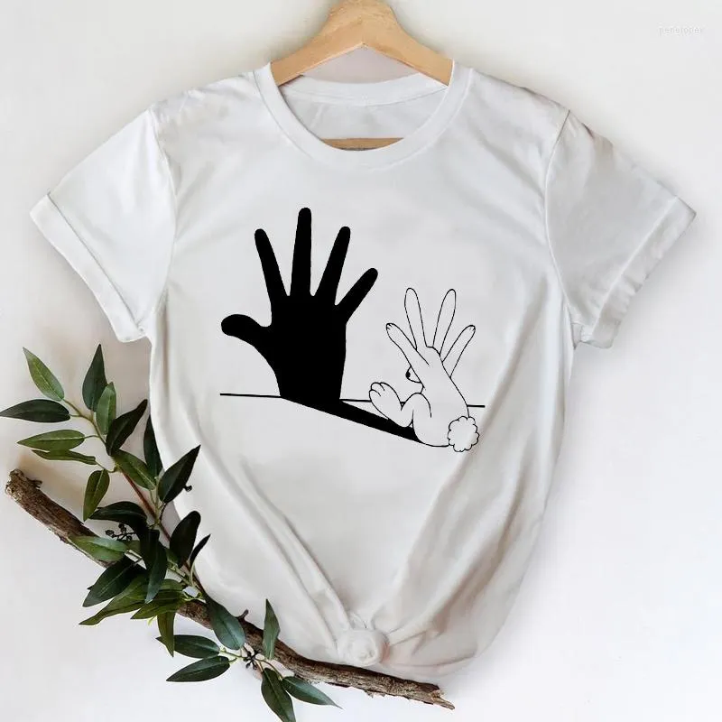 Women's T Shirts T-shirts For Women Lady Print Graphic Tshirt Female Tee T-Shirt Cartoon Funny Hand Animal Short Sleeve Spring Summer Top