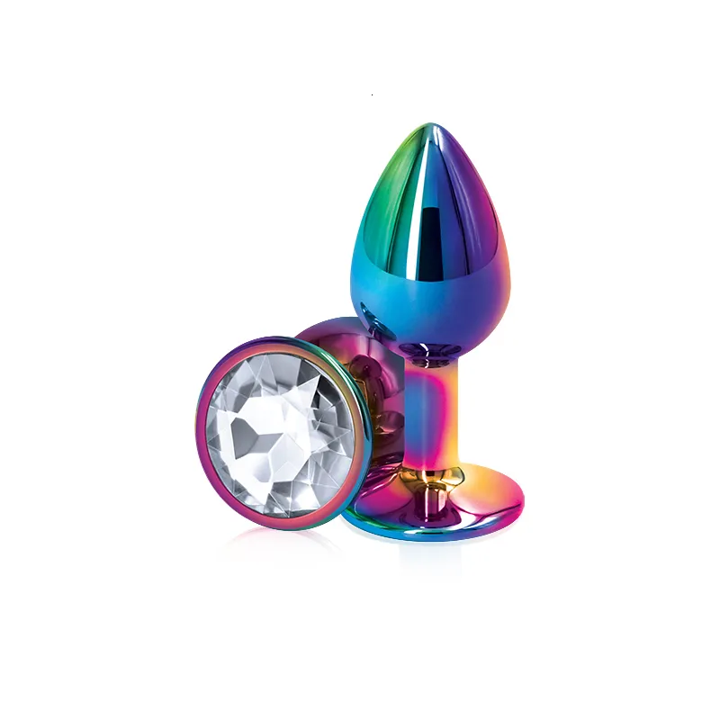 Set di perle anali e butt plug con cuore in cristallo_voghion.com