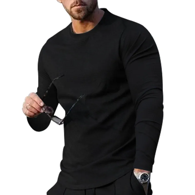  Chándal para hombre, ropa deportiva, casual, sólido, a la moda,  cuello redondo, suéter, traje deportivo, pantalones de manga larga, de dos  piezas, chándales, Azul : Ropa, Zapatos y Joyería