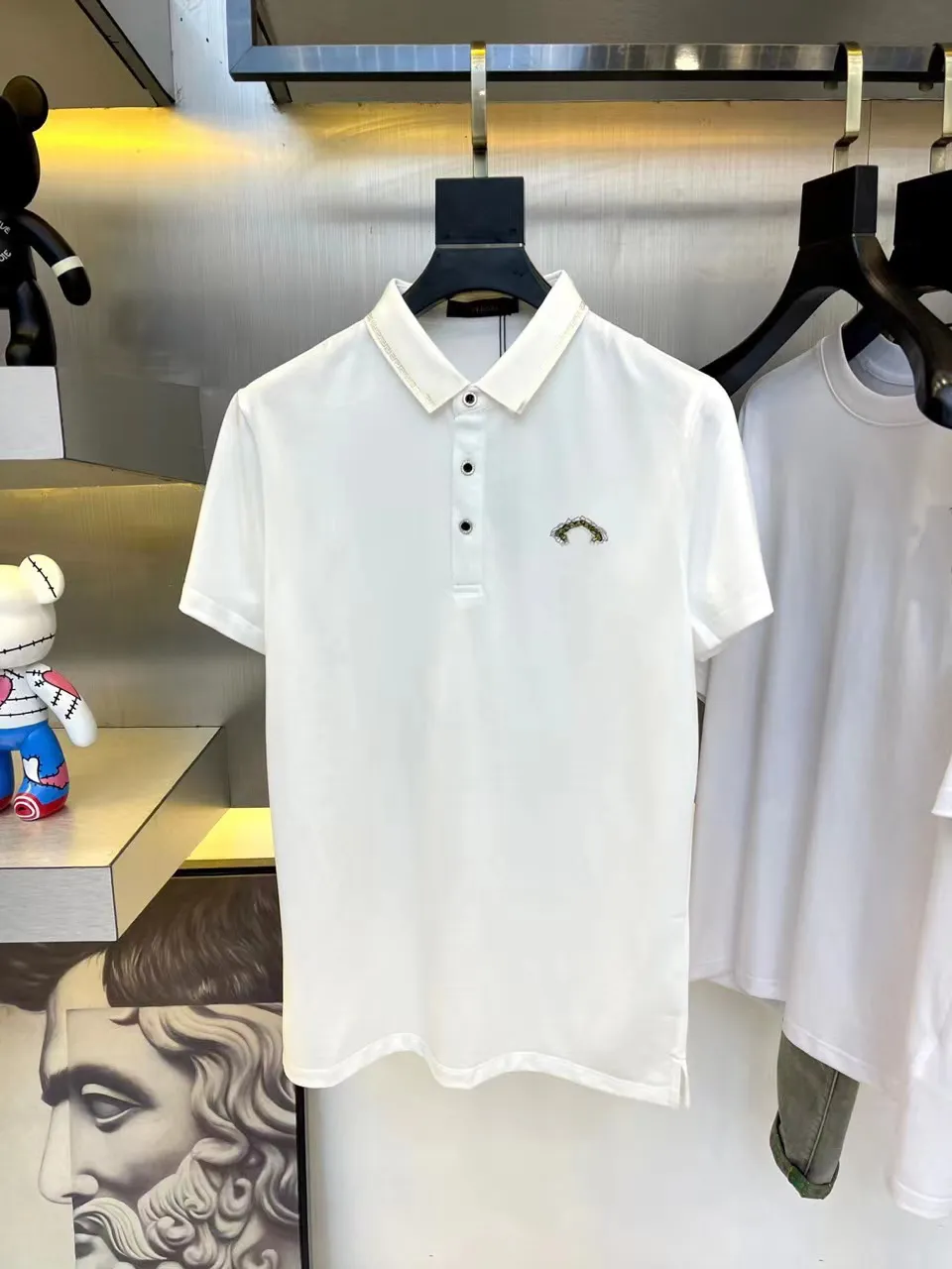 Erkek Polo Gömlek Tasarımcı Polo Erkek Moda Moda Orijinal Marka Polo At Tişörtleri Sıradan Erkekler Golf Polos Yaz Gömlek High Street Trend Top Tee Sunmmer Spor Salonu Polo