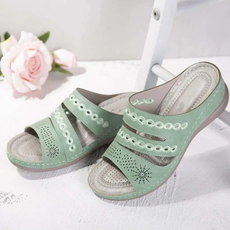 65 Summer Kampy Sandały Sandały Mody Otwarte palce na zewnątrz platforma vintage zapatos de mujer sapatos femininos flip flop 5