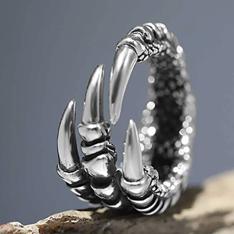 Dropship Claw Rings Punk Dragon Eagle Claw High Quality Alloy