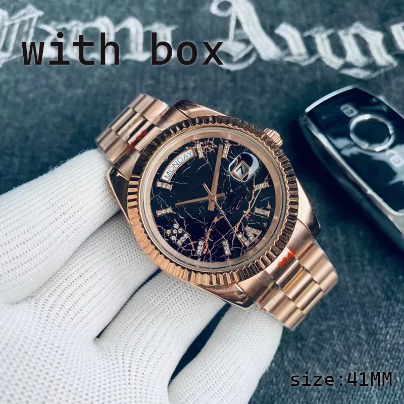 Relógio feminino masculino designer de luxo diamante romano digital movimento automático relógio tamanho 41mm material de aço inoxidável relógio de moda fadeless Orologio.