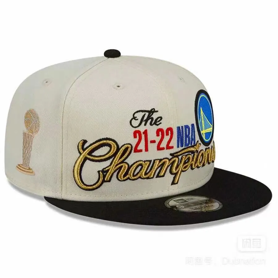 Warriors Champion Casquette Bokstäver Broderade flatbrättade keps baseballhatt