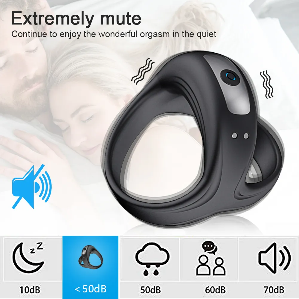 Vibrating Delay Ejaculation Ring For Men Sexual Wellness Toys_voghion.com