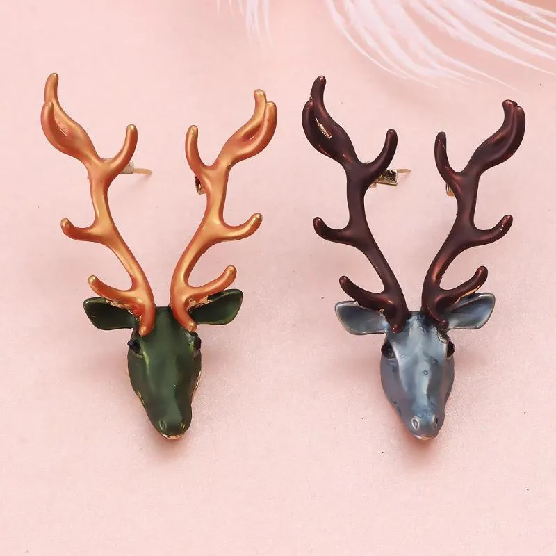 Brooches FARLENA Jewelry Hand Painted Elk For Women Man Accessories Fashion Scarf Pins Metal Brooch