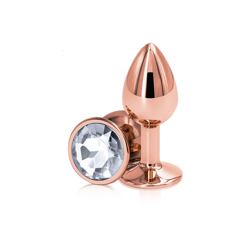 Set di perle anali e butt plug con cuore in cristallo_voghion.com