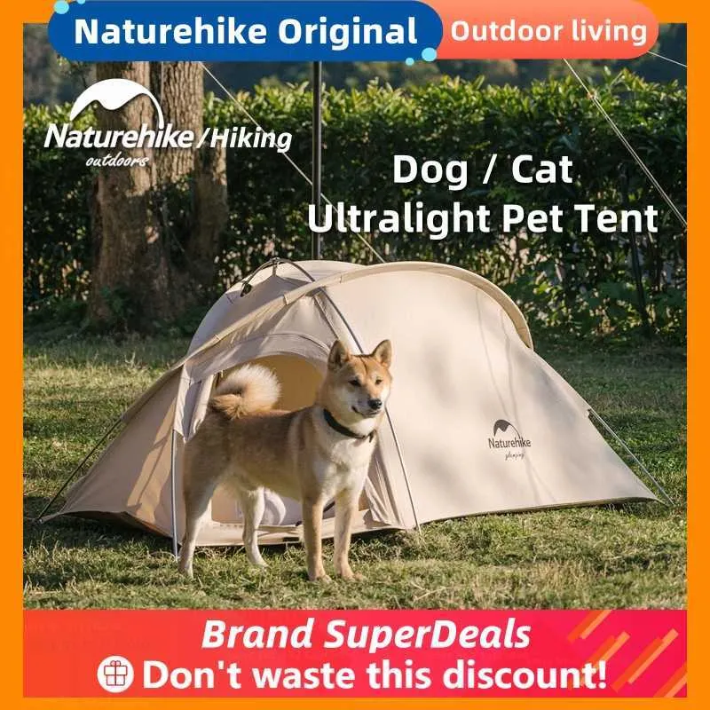 Tents and Shelters Naturehike Pet Tent House Cat Bed Ultralight Pet Camping Tent Portable Teepee Available For Dog Puppy Excursion Outdoor Indoor J230223