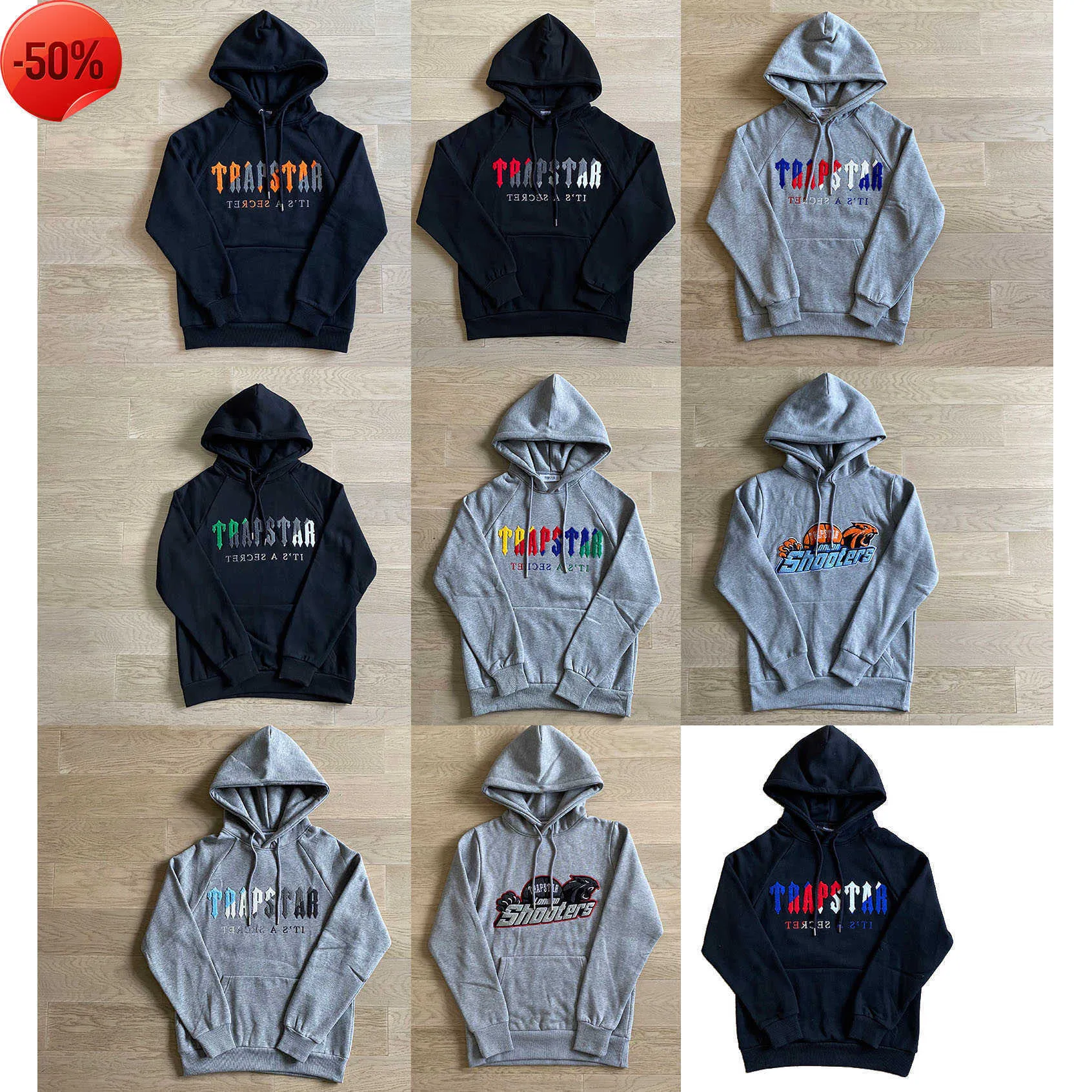 Heren Hoodies Sweatshirts 2023 Trapstar Fleece Man ontwerpers kleding Mannen Designer Hoodies Trui t-shirts Heren jas winterjassen sweatshirt Hoodie Capuchon swea2