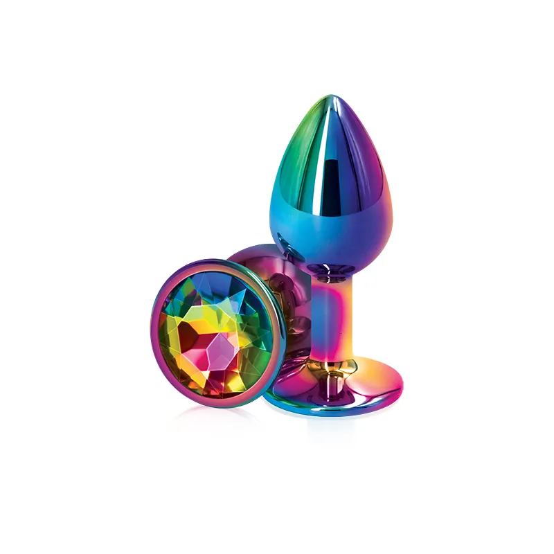 Set di perle anali e butt plug con cuore in cristallo_voghion.com