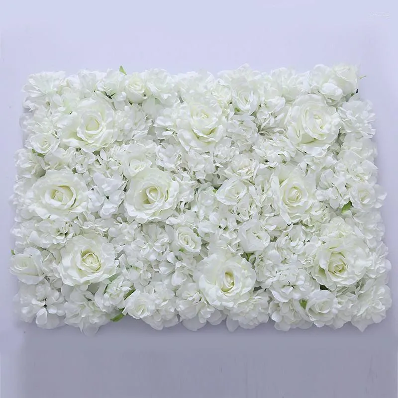 Fleurs décoratives 40 60 Cm Artificielle Rose Hortensia Fleur Mur Pour La Scène De Noce Et Toile De Fond Décoration Fournitures