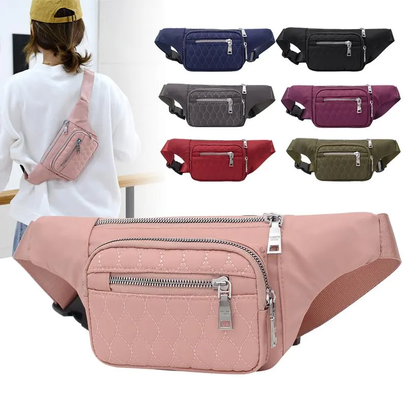 Marsupi Vento Marea Travel Pack For Women 2023 Casual Nylon Waterproof Chest Handbag Belt Shoulder Bag Borse sportive di grande capacità