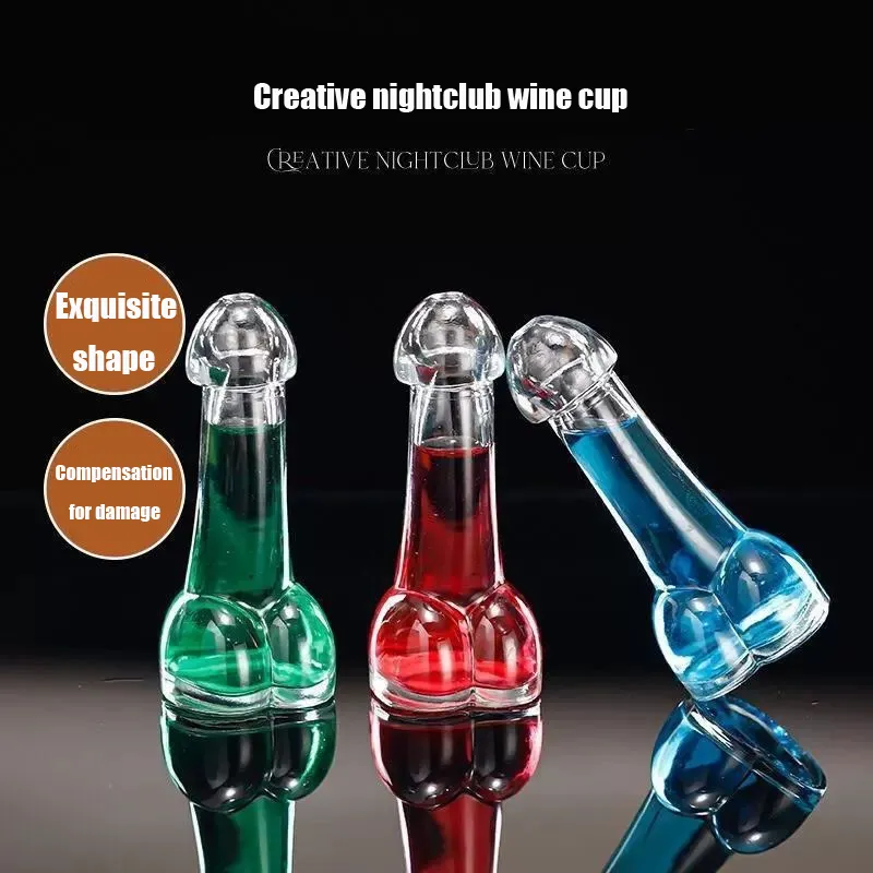 Shaped glass glass mesh celebrity personality beer mug funny ins creative nightclub Sexy wine glass