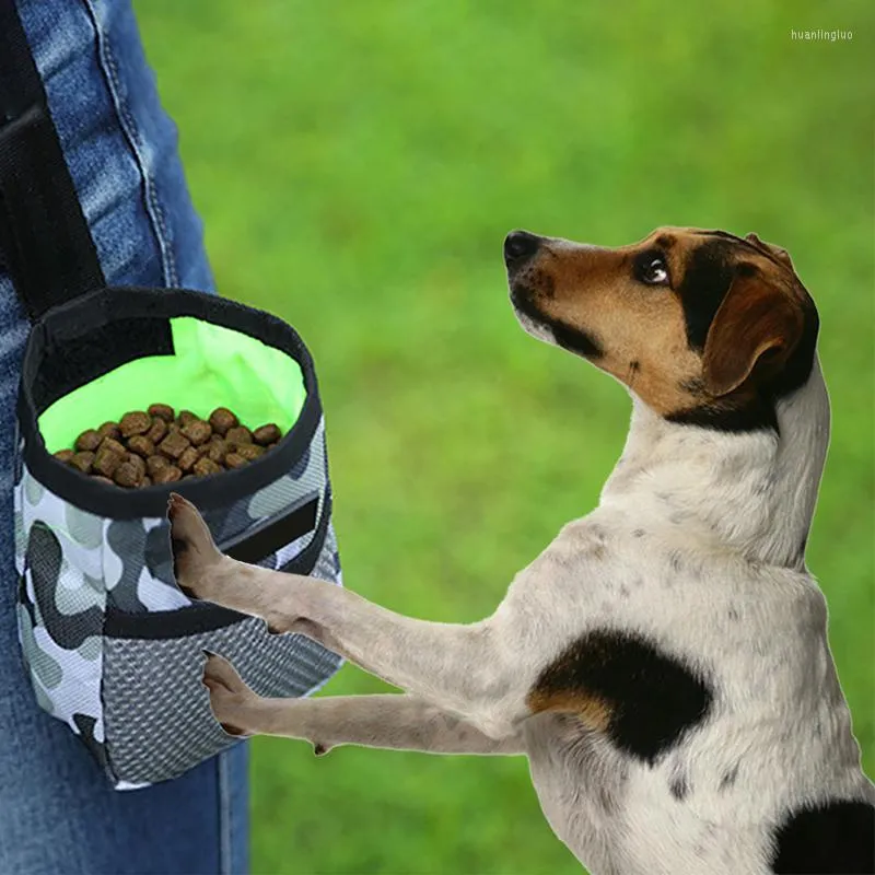 Abbigliamento per cani Borse da addestramento portatili Durevole spuntino da passeggio Borsa staccabile per ricompensa per cuccioli Panno impermeabile per esterni